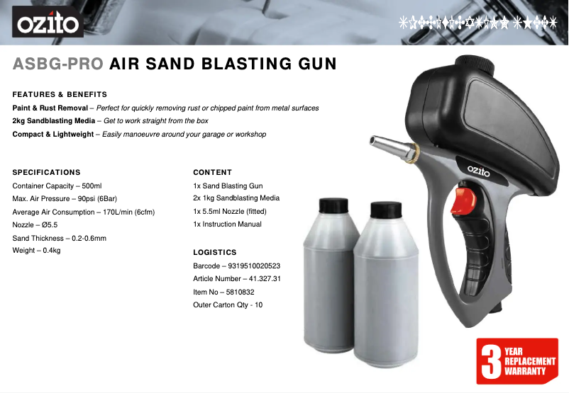 Imagen de la primera página del manual del dispositivo ASBG-PRO