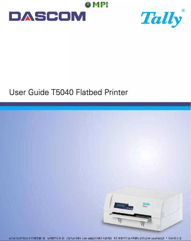 Page 1 de la notice Manuel utilisateur Dascom T5040