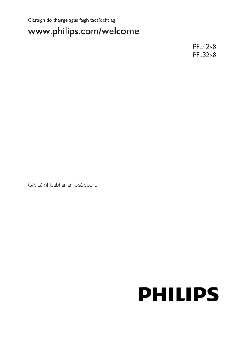 Page 1 de la notice Manuel utilisateur Philips 32PFL3258K