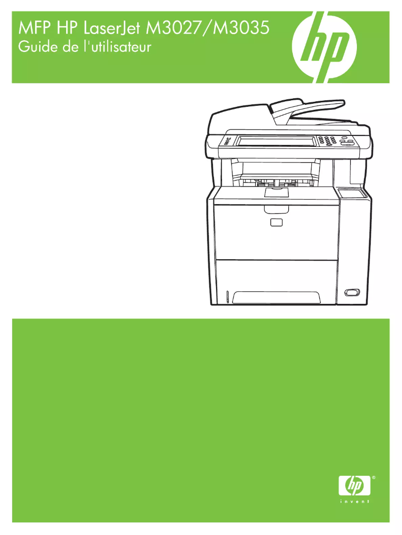 Page 1 de la notice Manuel utilisateur HP LaserJet M3035