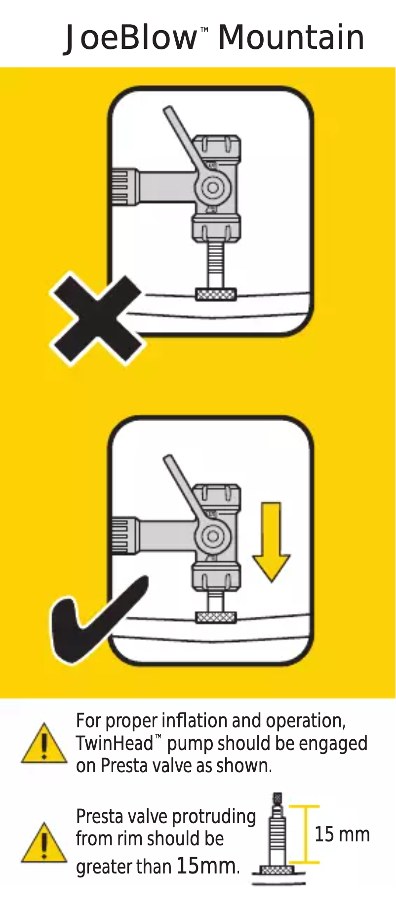 Page 1 de la notice Manuel utilisateur Topeak JoeBlow Mountain