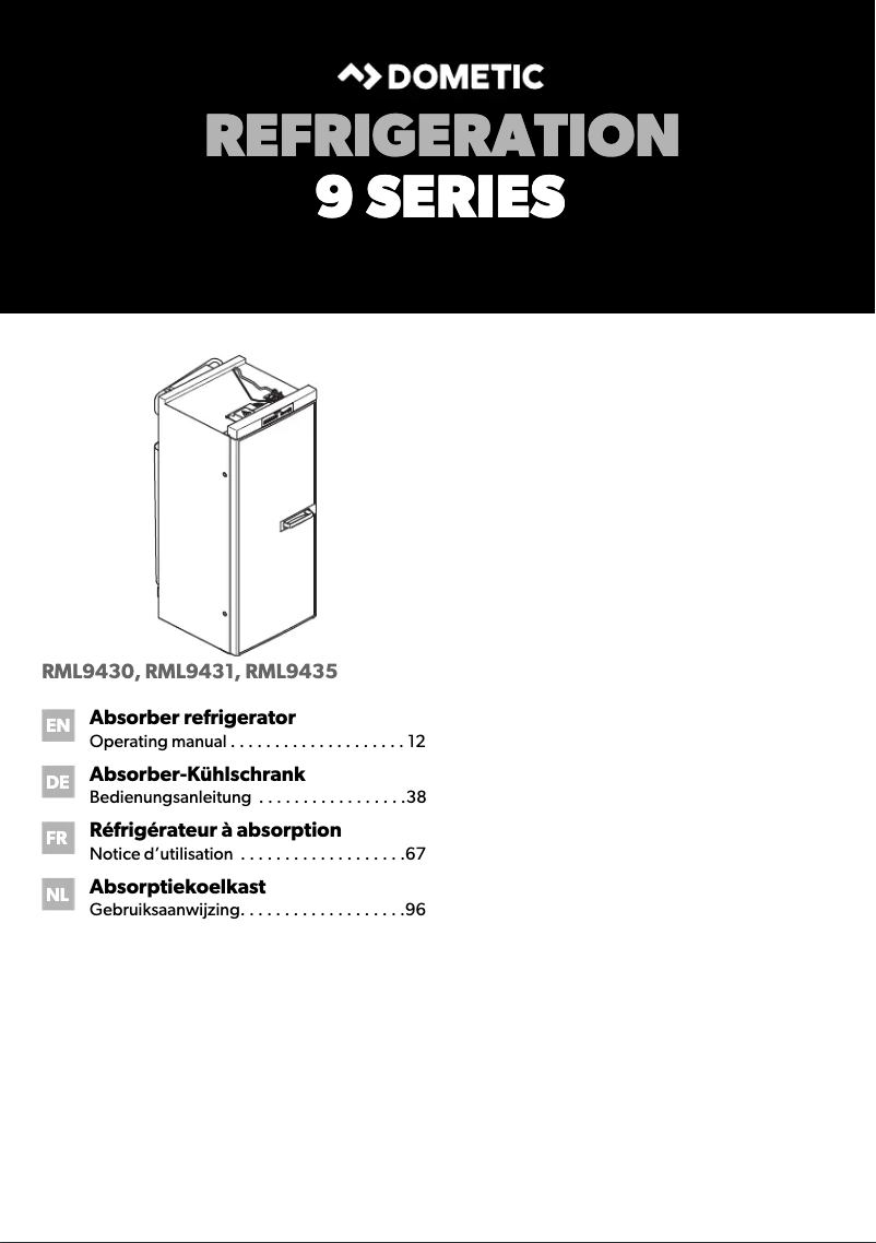 Página 1 del manual Manual de usuario Dometic RML 9430