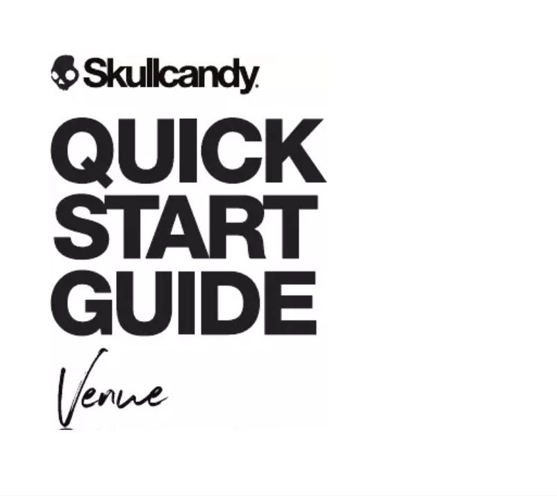 Page 1 de la notice Manuel utilisateur Skullcandy Venue