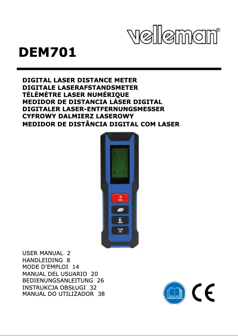 Página 1 del manual Manual de usuario Velleman DEM701
