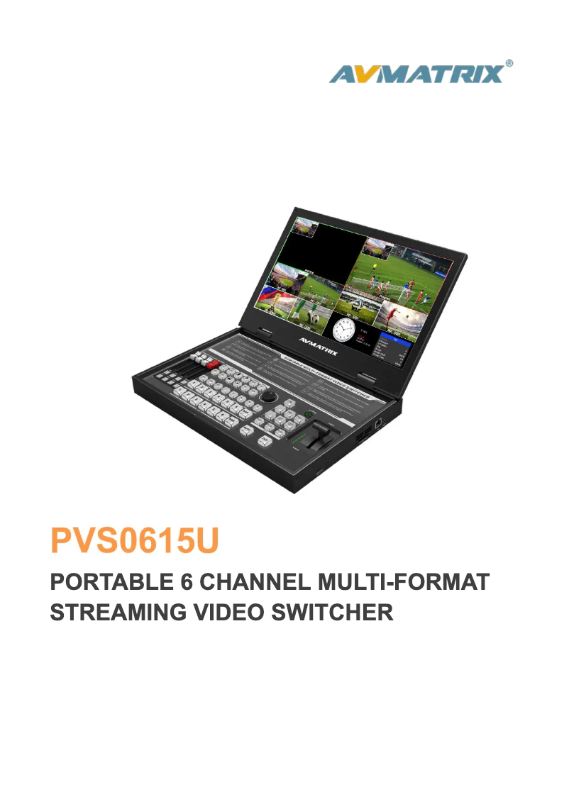 Page n°1 - Manuel utilisateur AVMATRIX PVS0615U