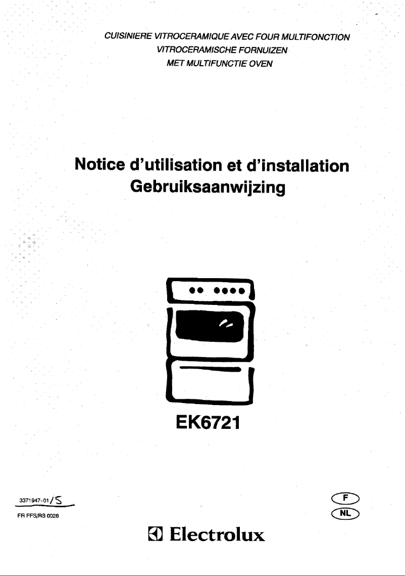 Image de la première page du manuel de l'appareil EK 6721 n w