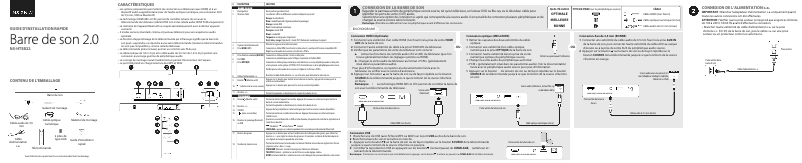 Image de la première page du manuel de l'appareil NS-HTSB22