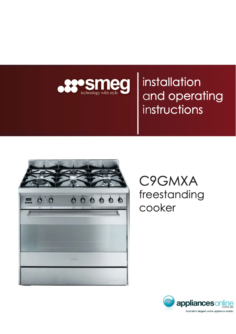 Page n°1 - Manuel utilisateur Smeg C9GMN