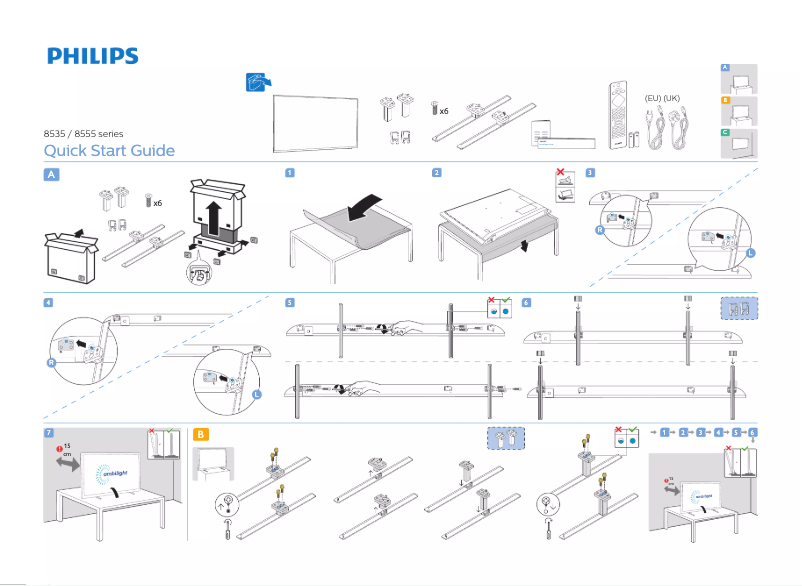 First page image of the manual for 70PUS8535