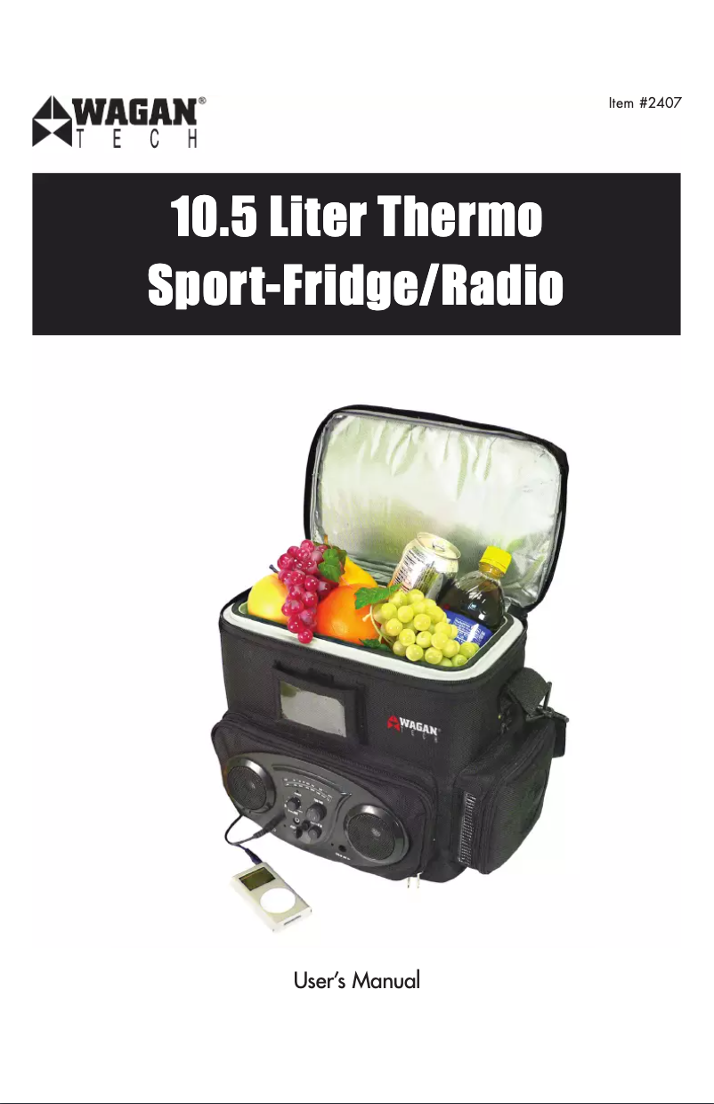 Page 1 de la notice Manuel utilisateur WAGAN 2407