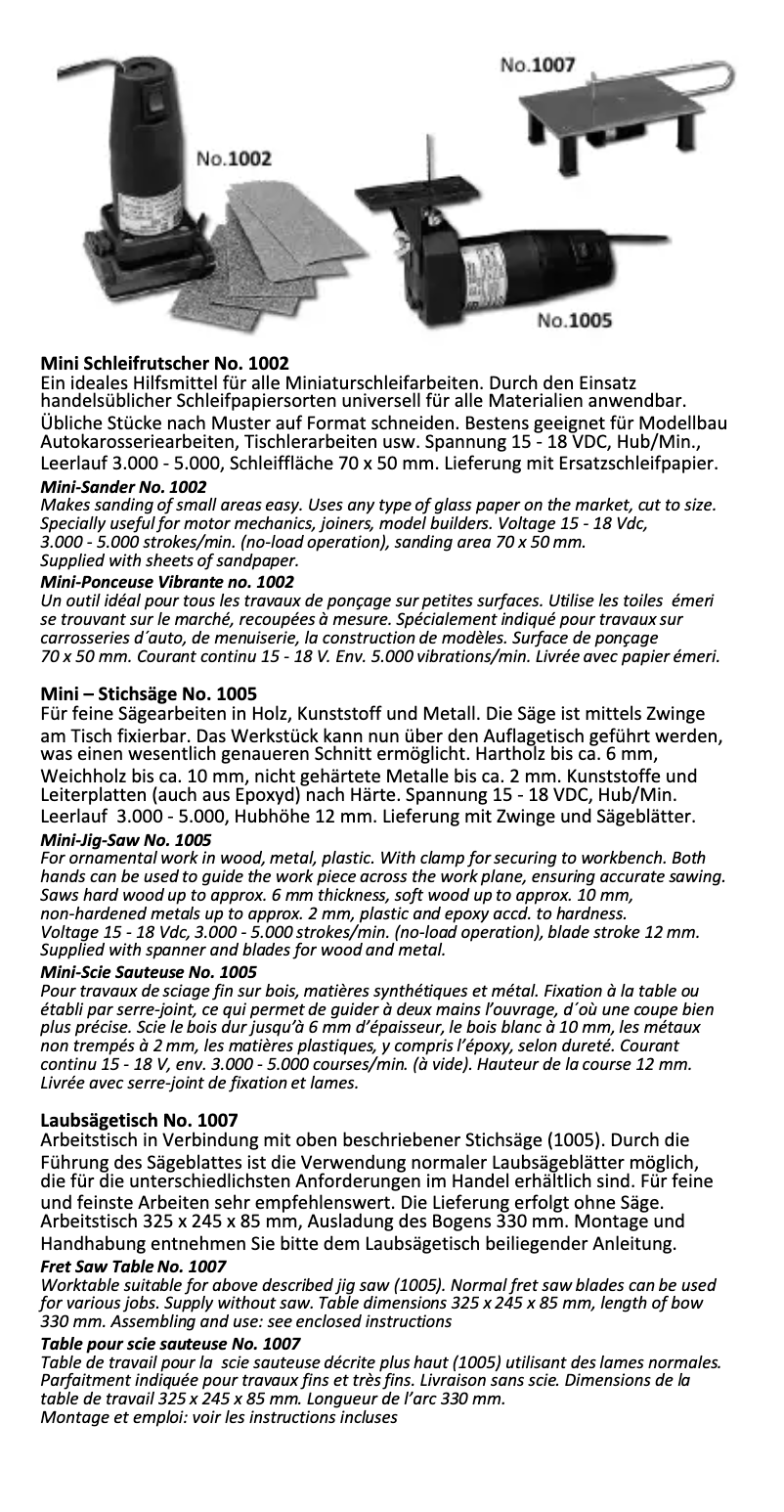 Page 1 de la notice Manuel utilisateur Donau Elektronik 1002