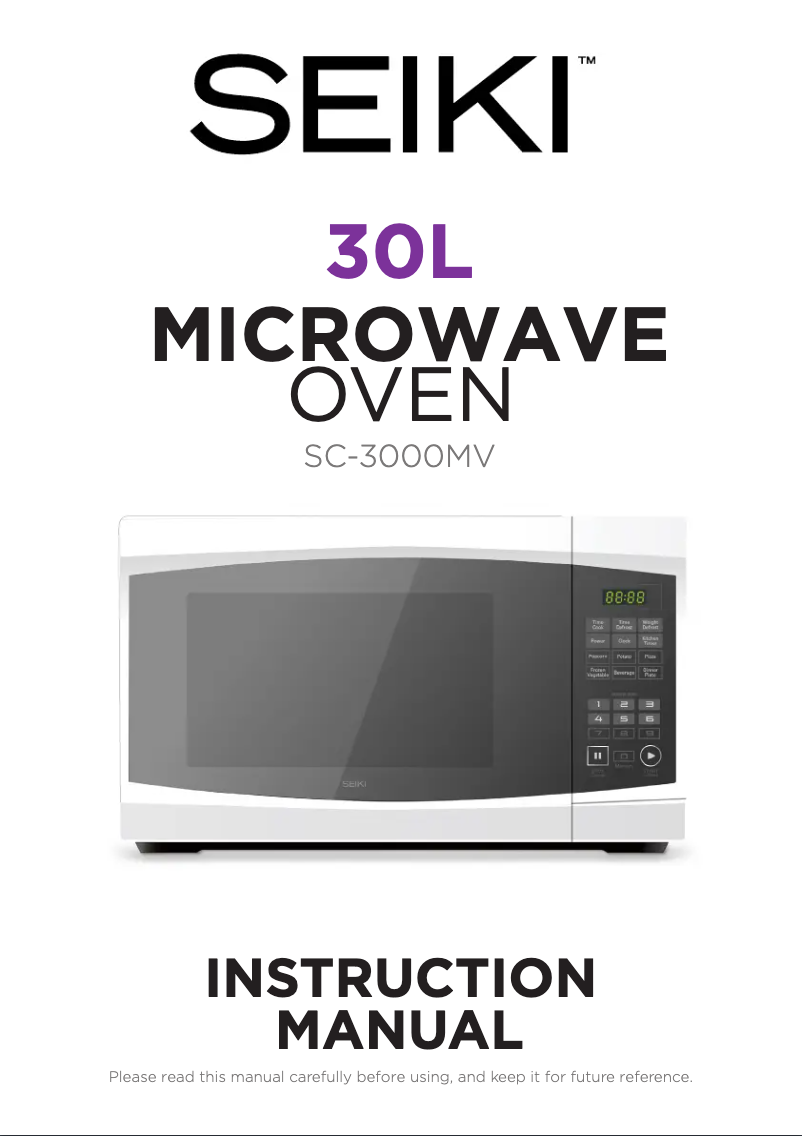 Page 1 de la notice Manuel utilisateur Seiki SC-3000MV