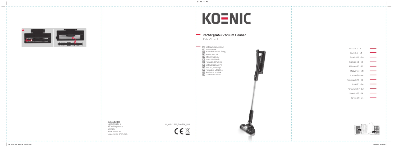 Page 1 de la notice Manuel utilisateur Koenic KVR 21621