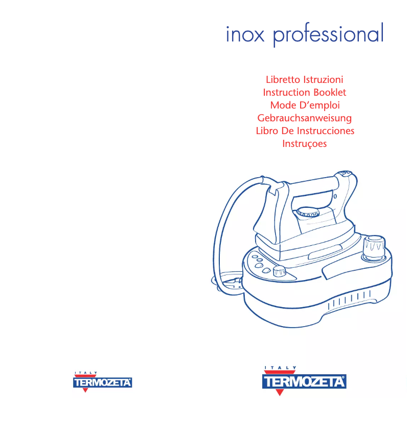 Image de la première page du manuel de l'appareil Inox Professional