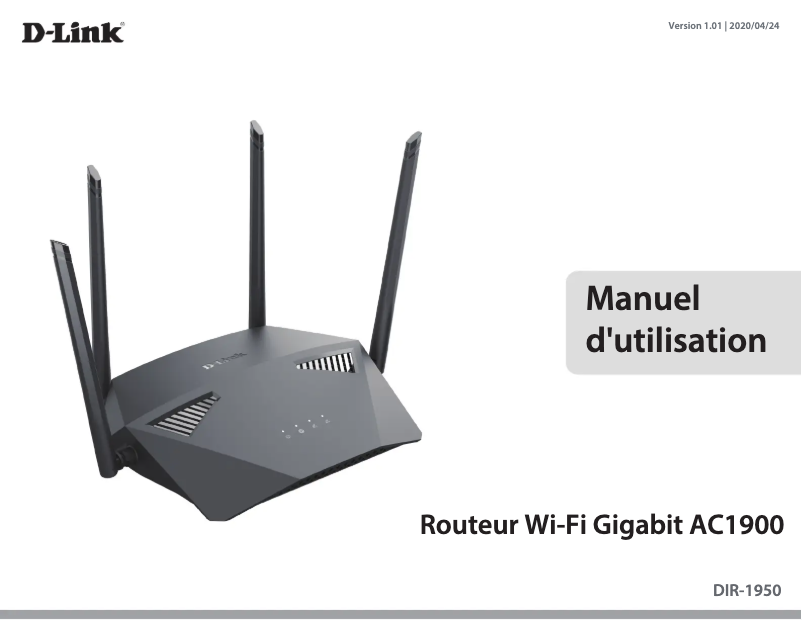 Image de la première page du manuel de l'appareil DIR-1950