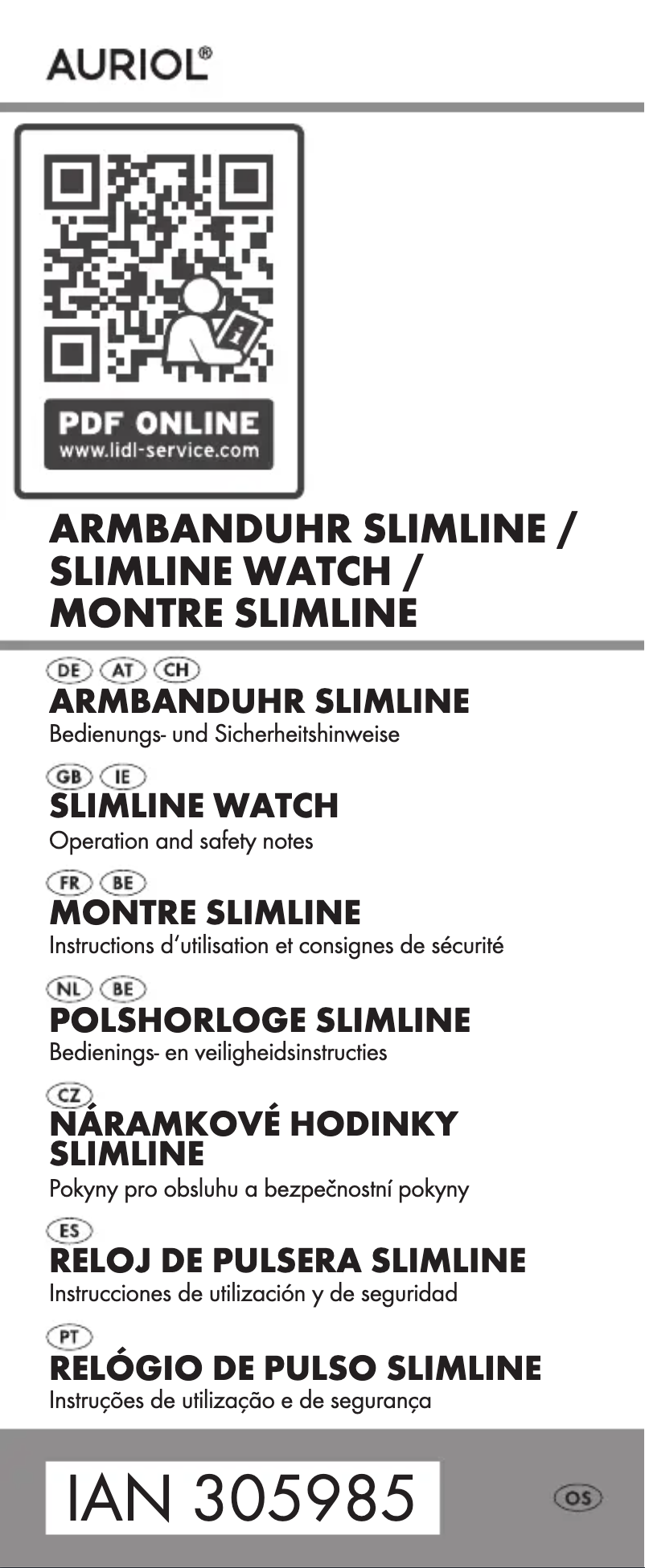 Página 1 del manual Manual de usuario Auriol IAN 305985