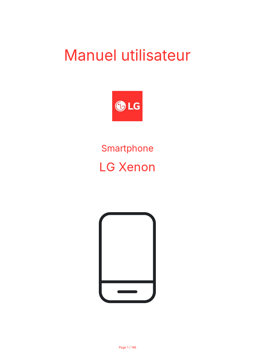 Page n°1 - Manuel utilisateur LG Xenon