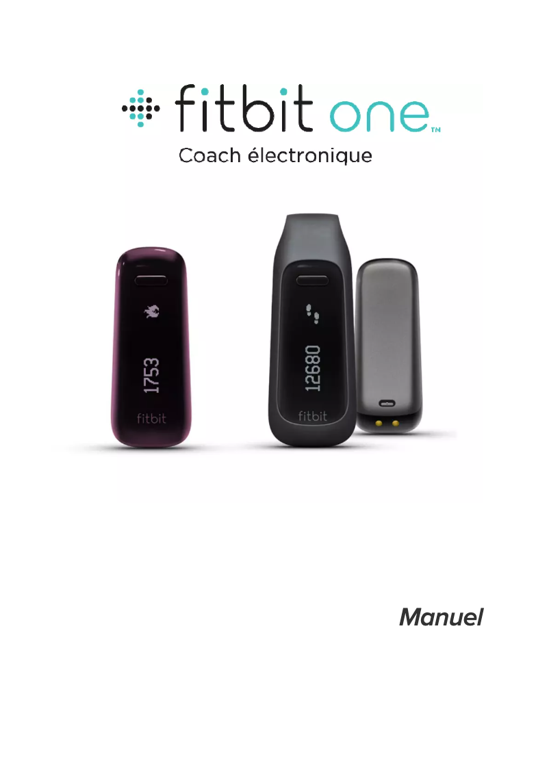 Page 1 de la notice Manuel utilisateur Fitbit One