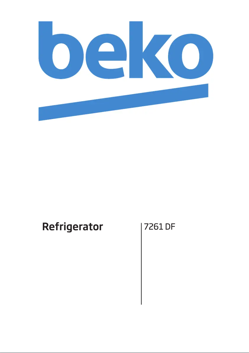 Image de la première page du manuel de l'appareil 7261 DF