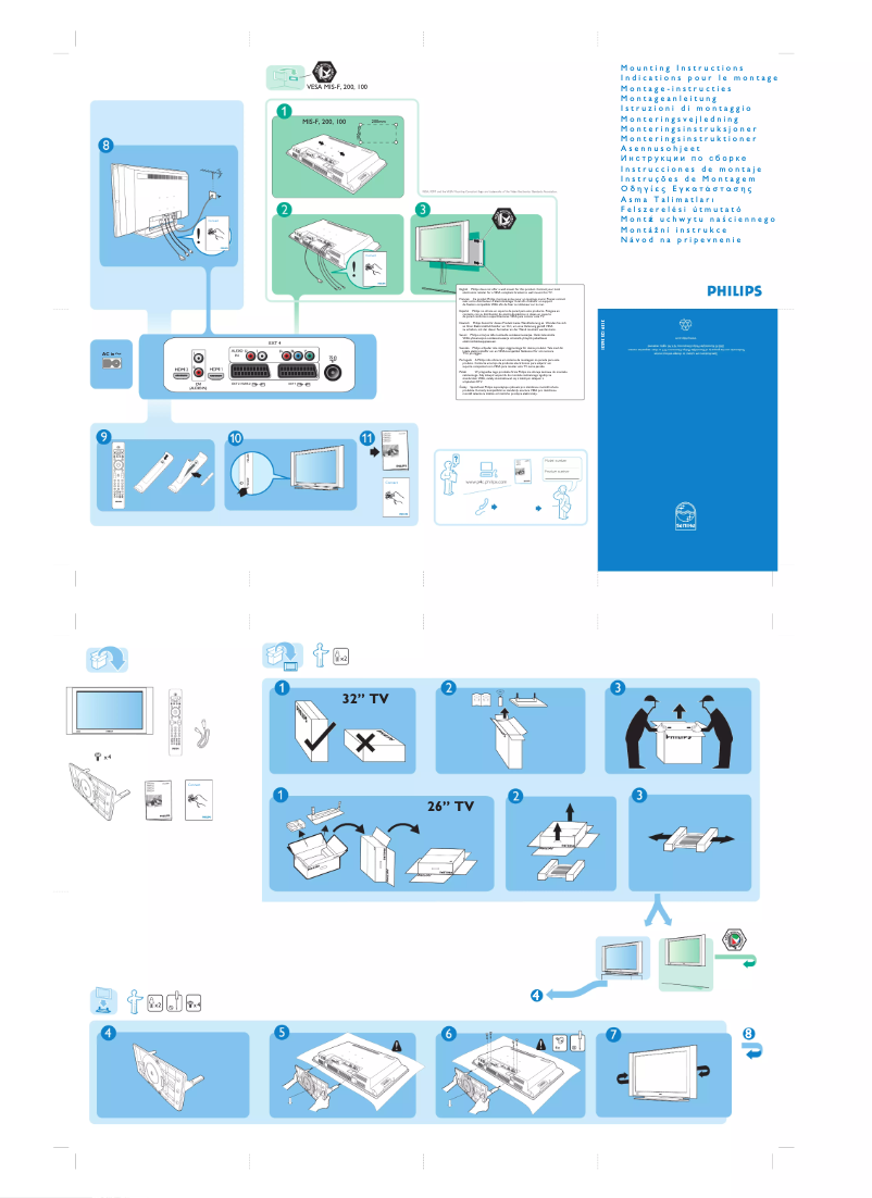 First page image of the manual for 32PF5521D