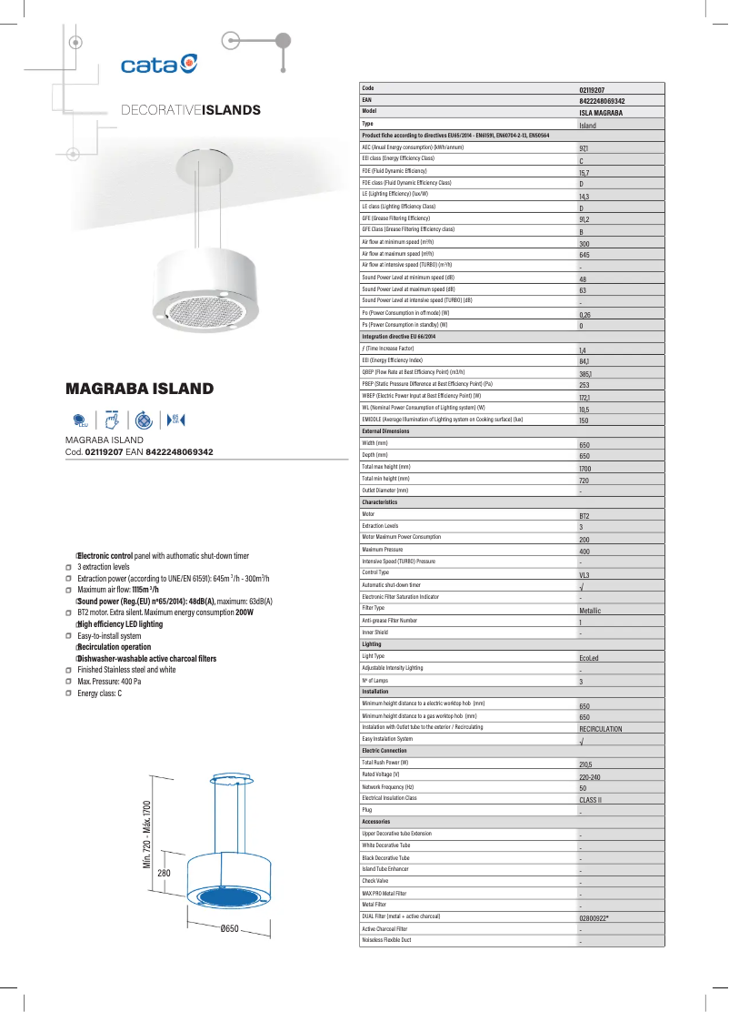 Image de la première page du manuel de l'appareil ISLA MAGRABA