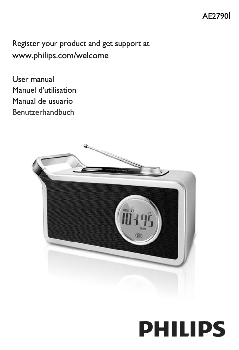 Imagen de la primera página del manual del dispositivo AE2790