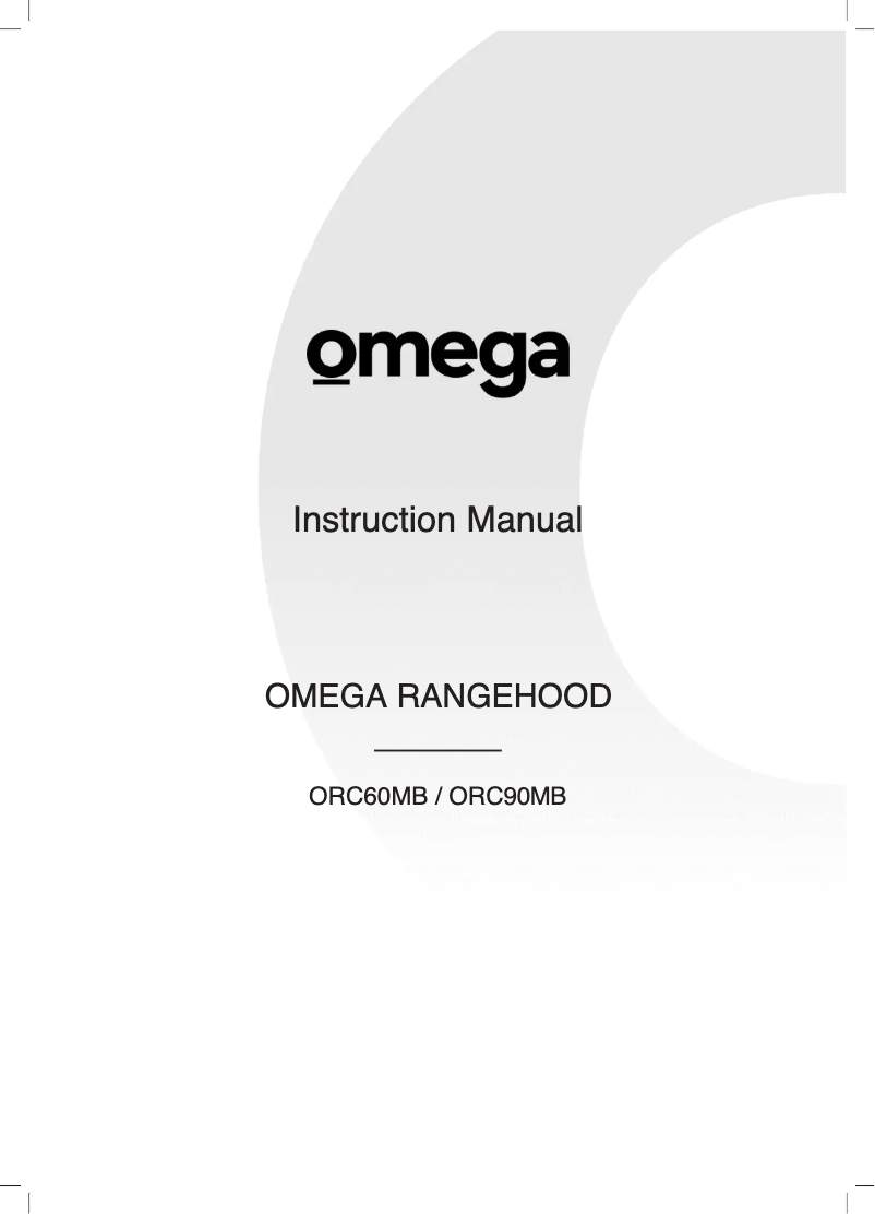 Page 1 de la notice Manuel utilisateur Omega ORC90MB
