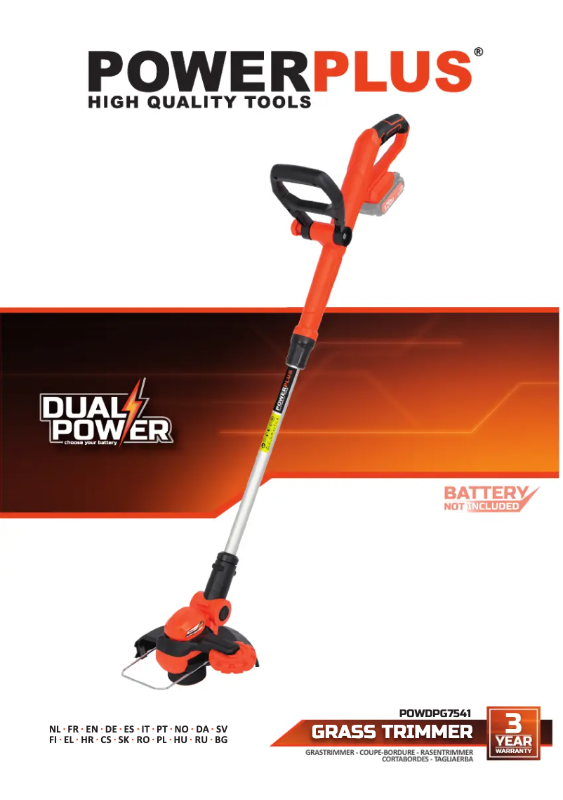 Page 1 de la notice Manuel utilisateur PowerPlus POWDPG7541