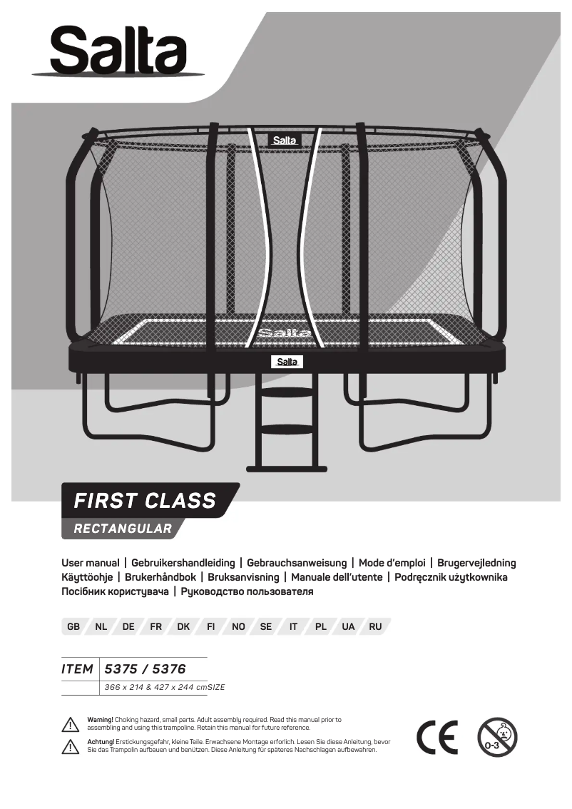 Image de la première page du manuel de l'appareil First Class 5375