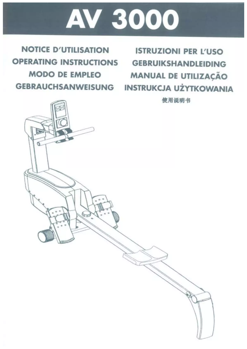 Page n°1 - Manuel utilisateur Domyos AV 3000