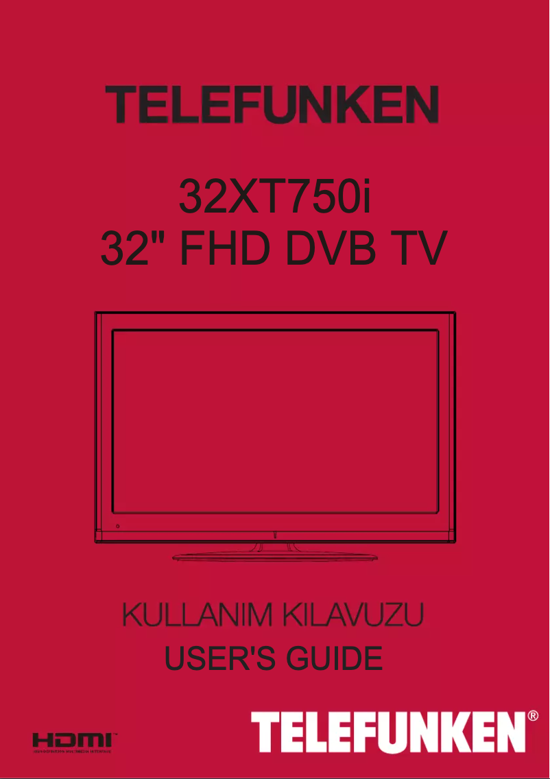 Page 1 de la notice Manuel utilisateur Telefunken 32XT750i