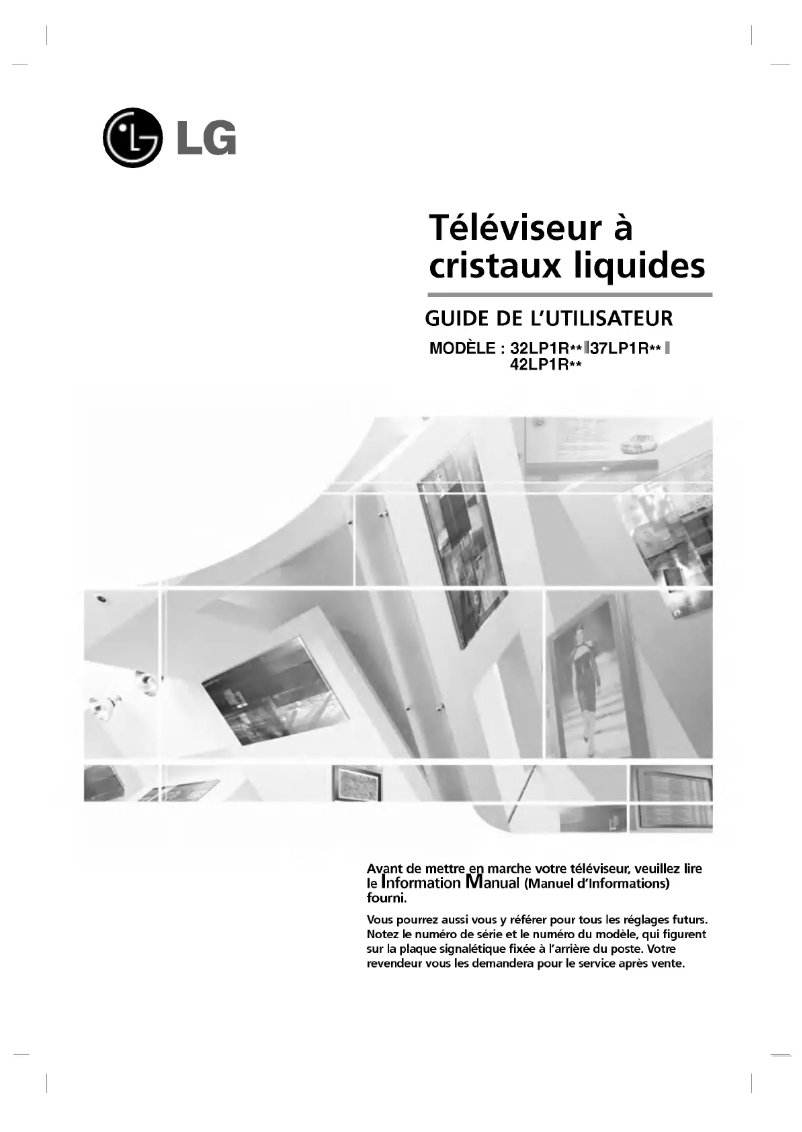 Page n°1 - Manuel utilisateur LG 42LP1R