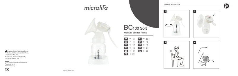 Page 1 de la notice Manuel utilisateur Microlife BC 100 Soft