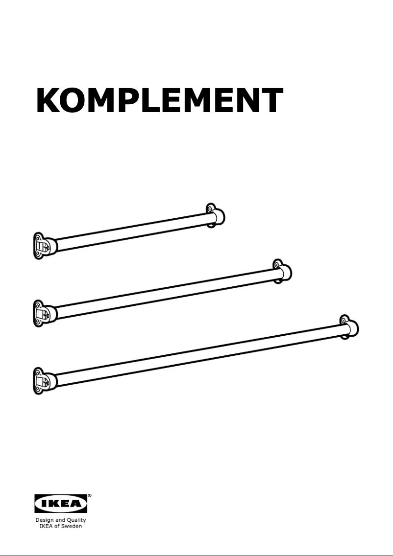 Page 1 de la notice Manuel utilisateur Ikea KOMPLEMENT 002.569.44