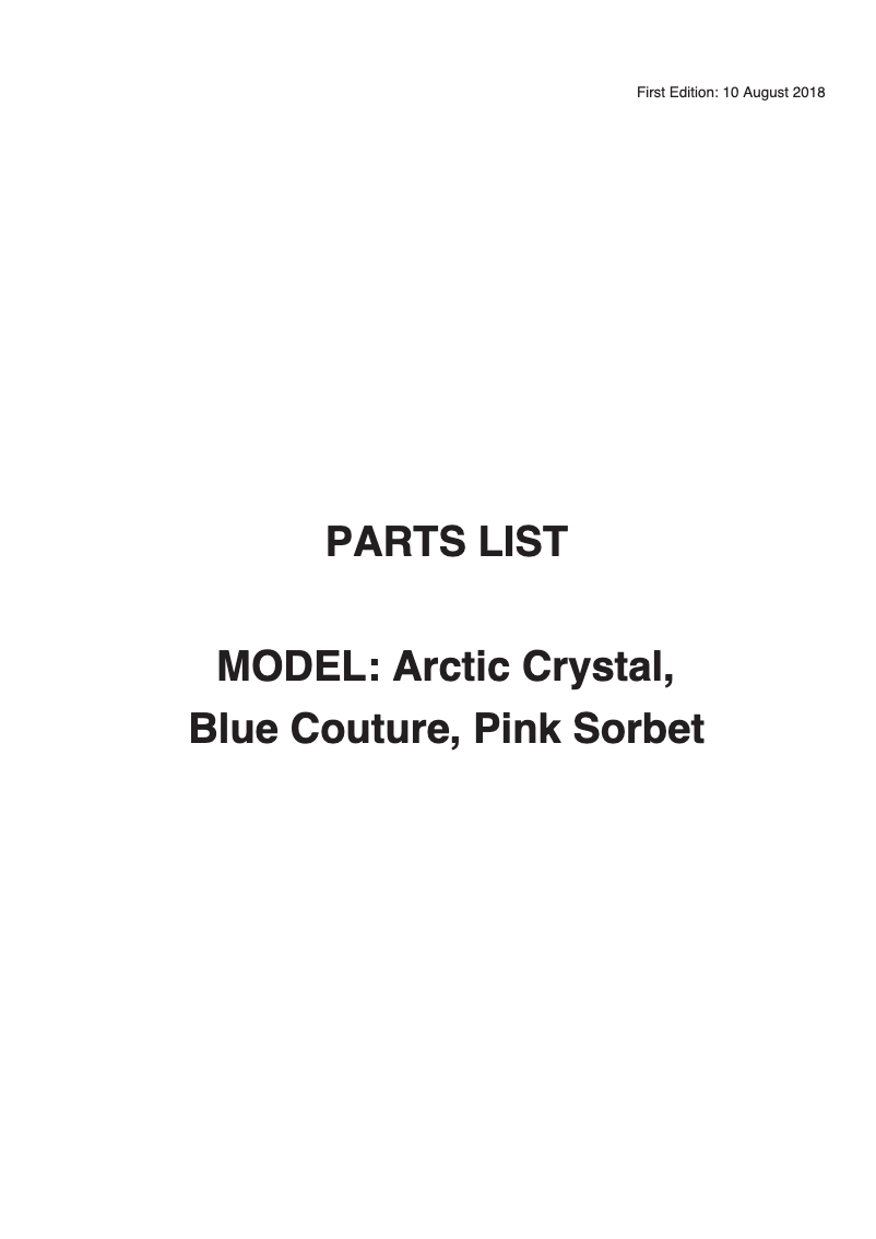 Page n°1 - Manuel utilisateur Janome Arctic Crystal