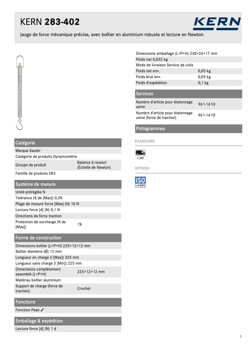Image de la première page du manuel de l'appareil 283-402