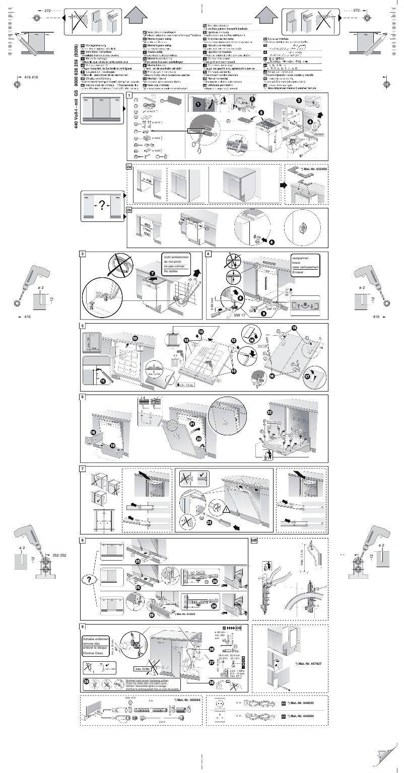Page n°1 - Guide d'installation Siemens SR68T090EU