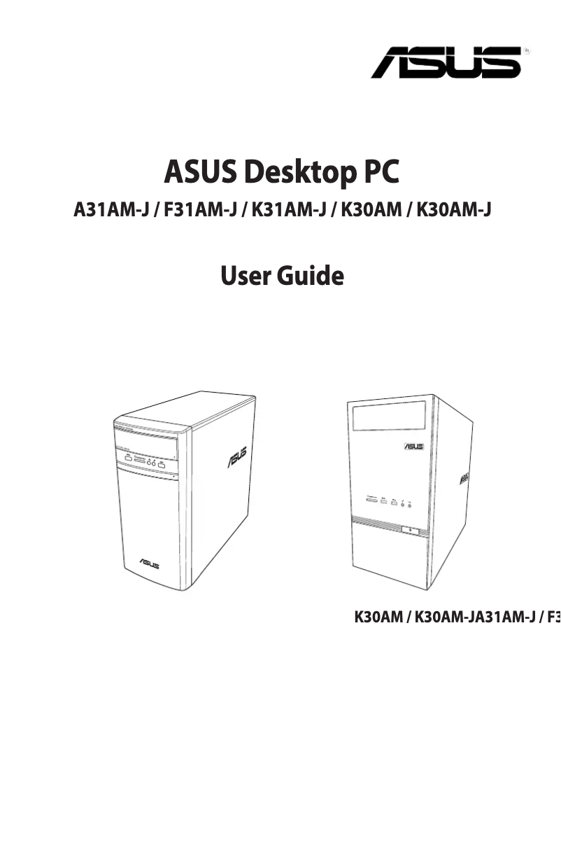 Page n°1 - Manuel utilisateur Asus VivoPC K31AM