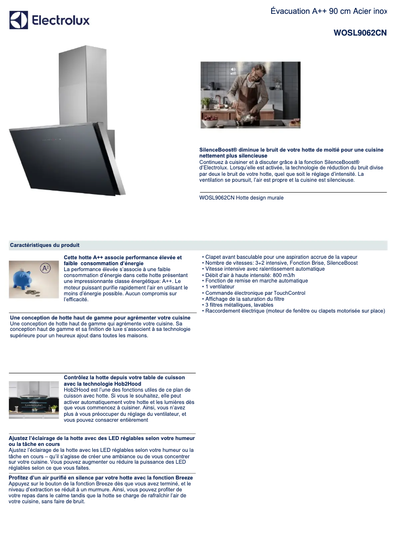 Image de la première page du manuel de l'appareil WOSL9062CN
