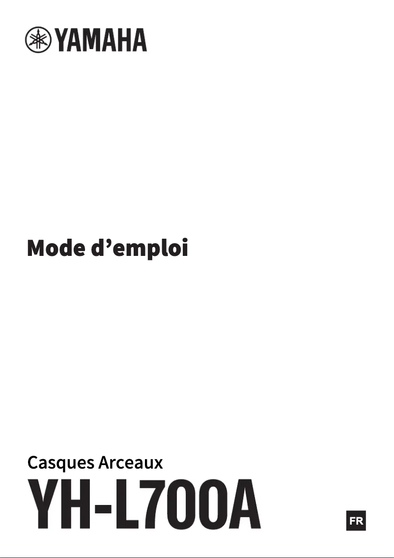 Page 1 de la notice Manuel utilisateur Yamaha YH-L700A