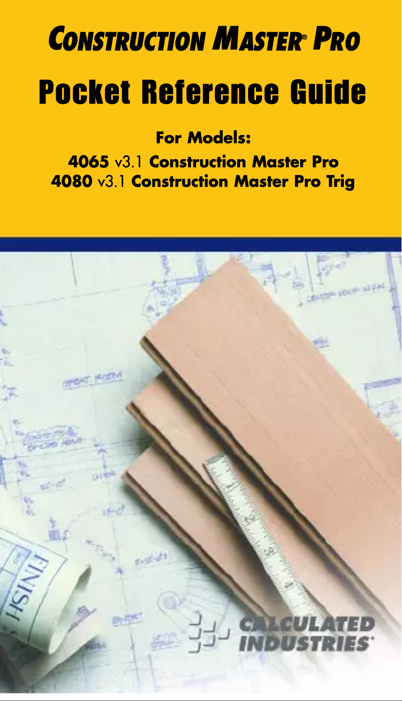 Image de la première page du manuel de l'appareil 4080