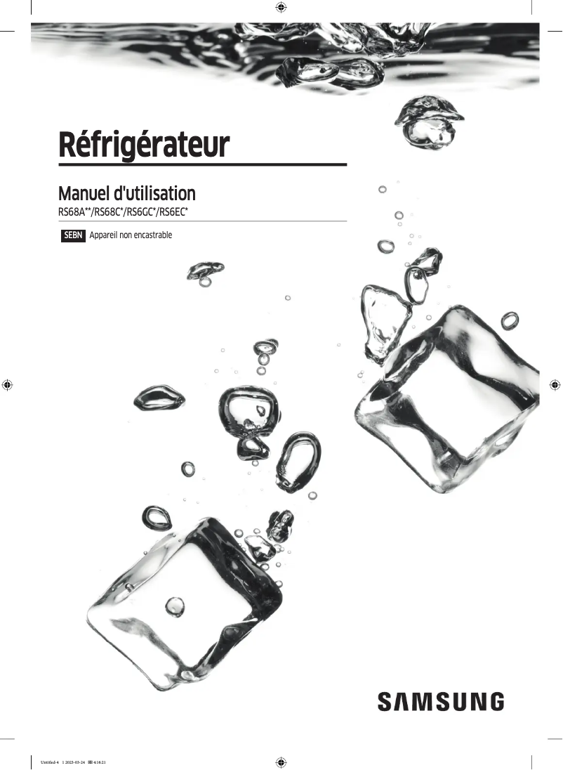 Image de la première page du manuel de l'appareil RS6GA854CS9