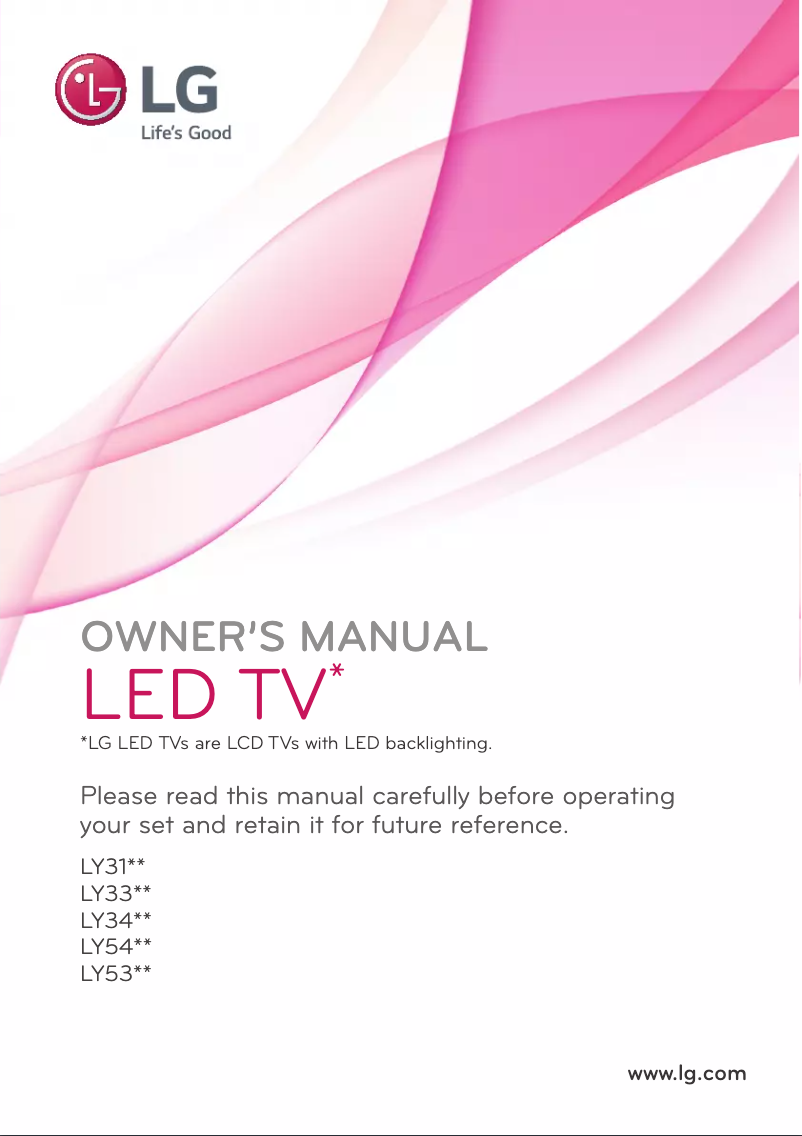 Page n°1 - Manuel utilisateur LG 28LY540H