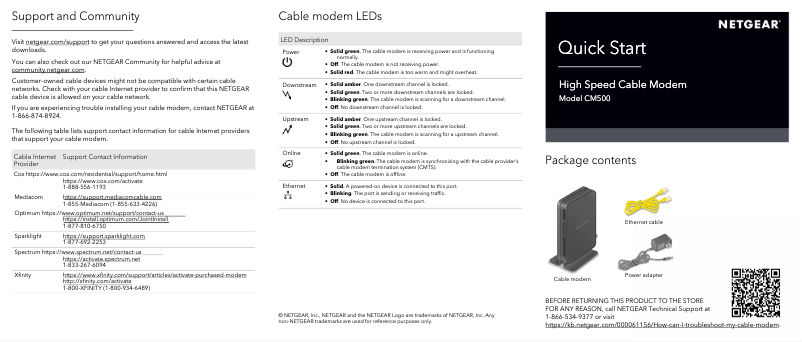 Image de la première page du manuel de l'appareil CM500