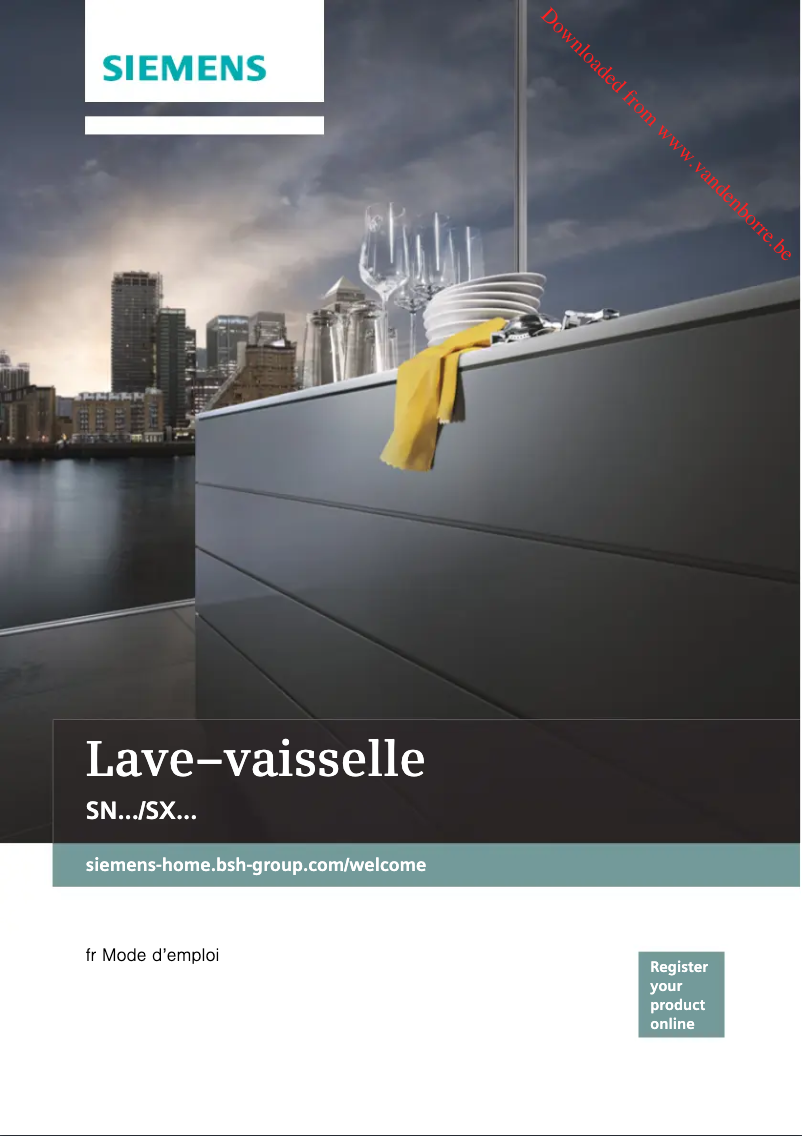 Page 1 de la notice Manuel utilisateur Siemens SN436S01GE