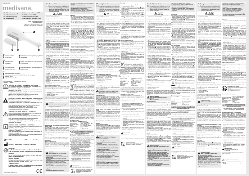 Página 1 del manual Manual de usuario Medisana LC 860