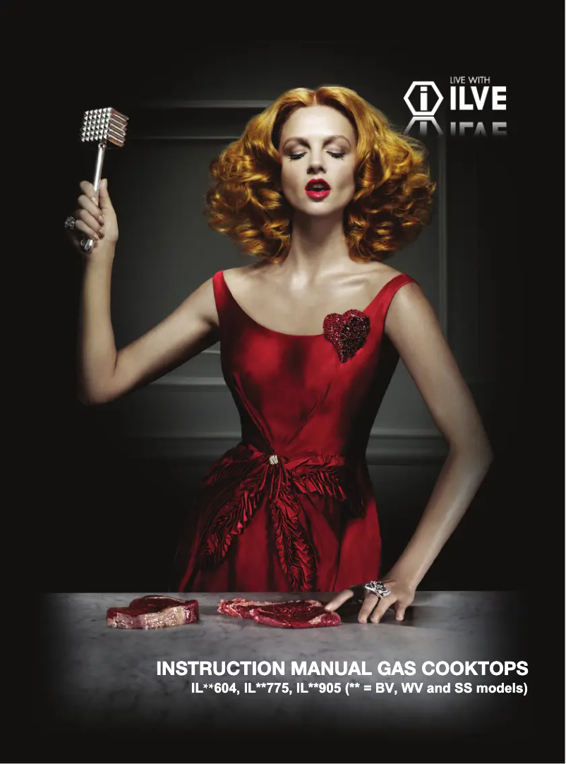 Page 1 de la notice Manuel utilisateur Ilve ILBV775