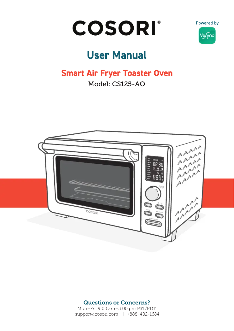 Page 1 de la notice Manuel utilisateur Cosori CS125-AO