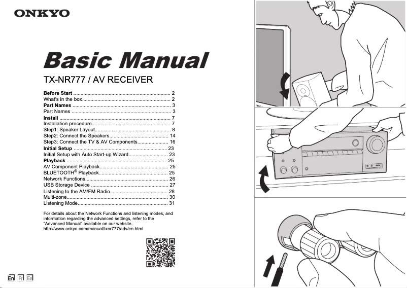 Page n°1 - Manuel utilisateur Onkyo TX-NR777