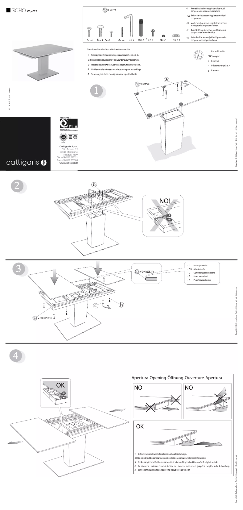 Image de la première page du manuel de l'appareil Echo